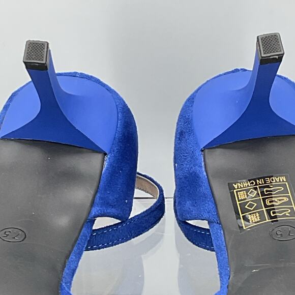 NEW Dream Pairs Women’s Ankle Strap Stiletto High Heels Blue Size 7.5 - Picture 8 of 9